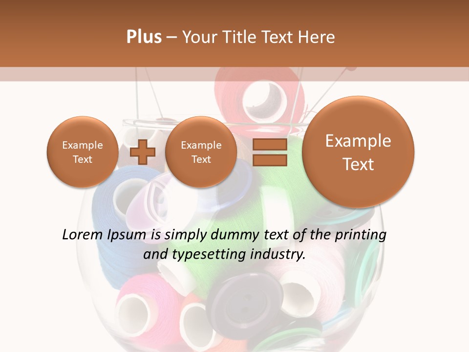 Blue Color Seamstress PowerPoint Template