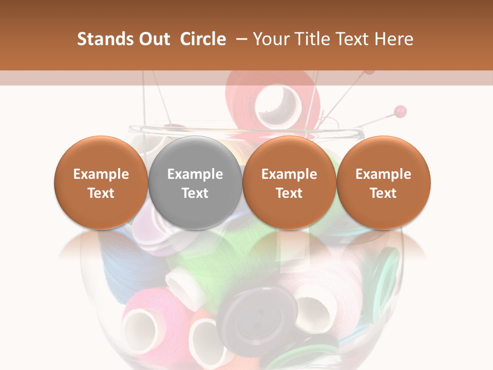 Blue Color Seamstress PowerPoint Template