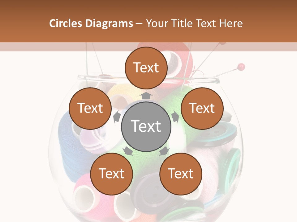 Blue Color Seamstress PowerPoint Template