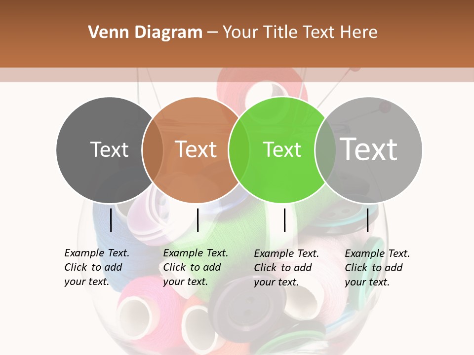 Blue Color Seamstress PowerPoint Template