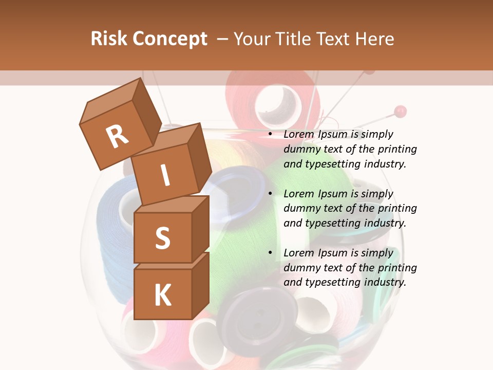 Blue Color Seamstress PowerPoint Template