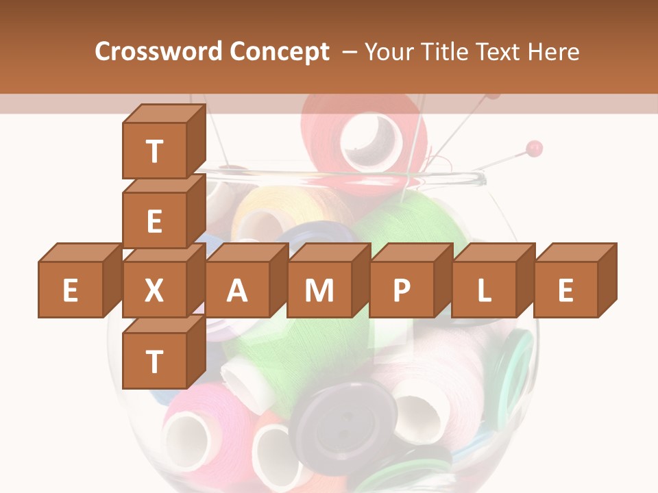 Blue Color Seamstress PowerPoint Template