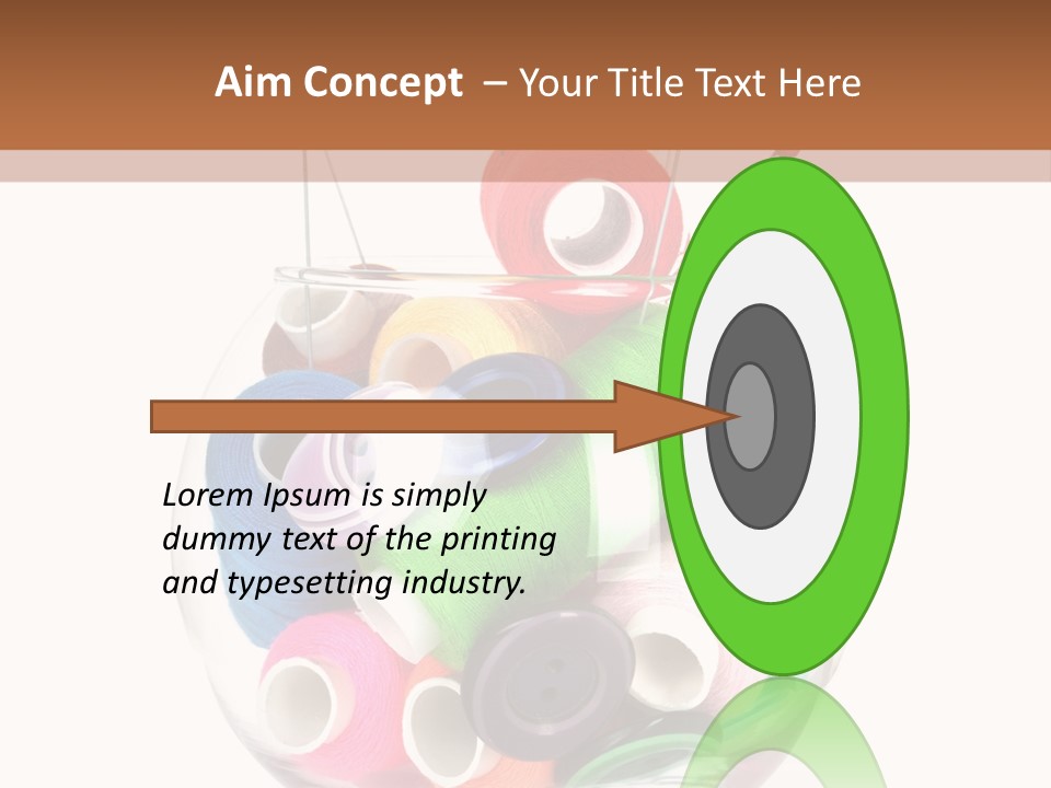 Blue Color Seamstress PowerPoint Template