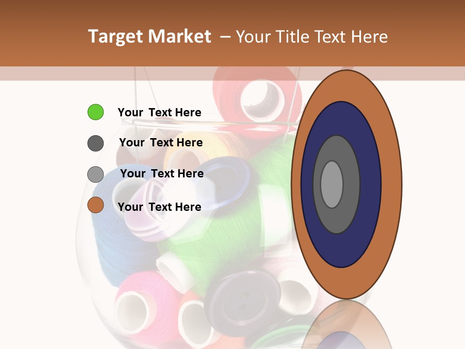 Blue Color Seamstress PowerPoint Template