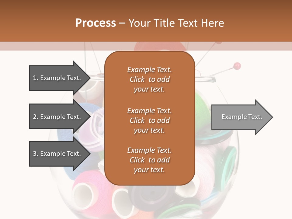 Blue Color Seamstress PowerPoint Template