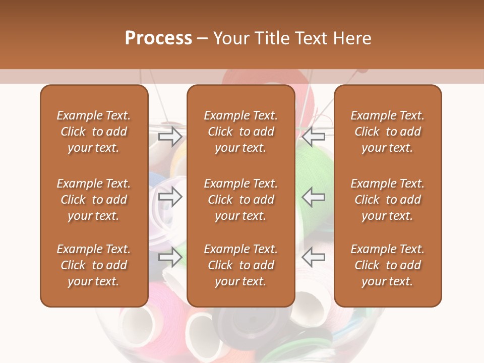 Blue Color Seamstress PowerPoint Template