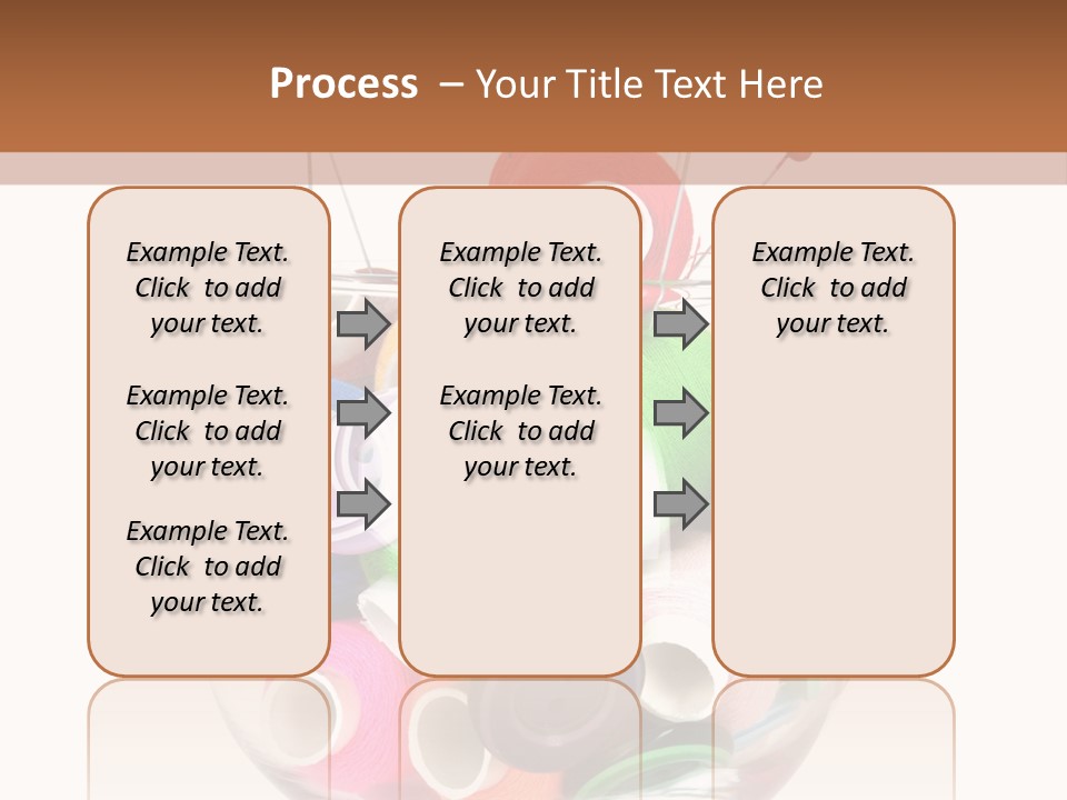 Blue Color Seamstress PowerPoint Template