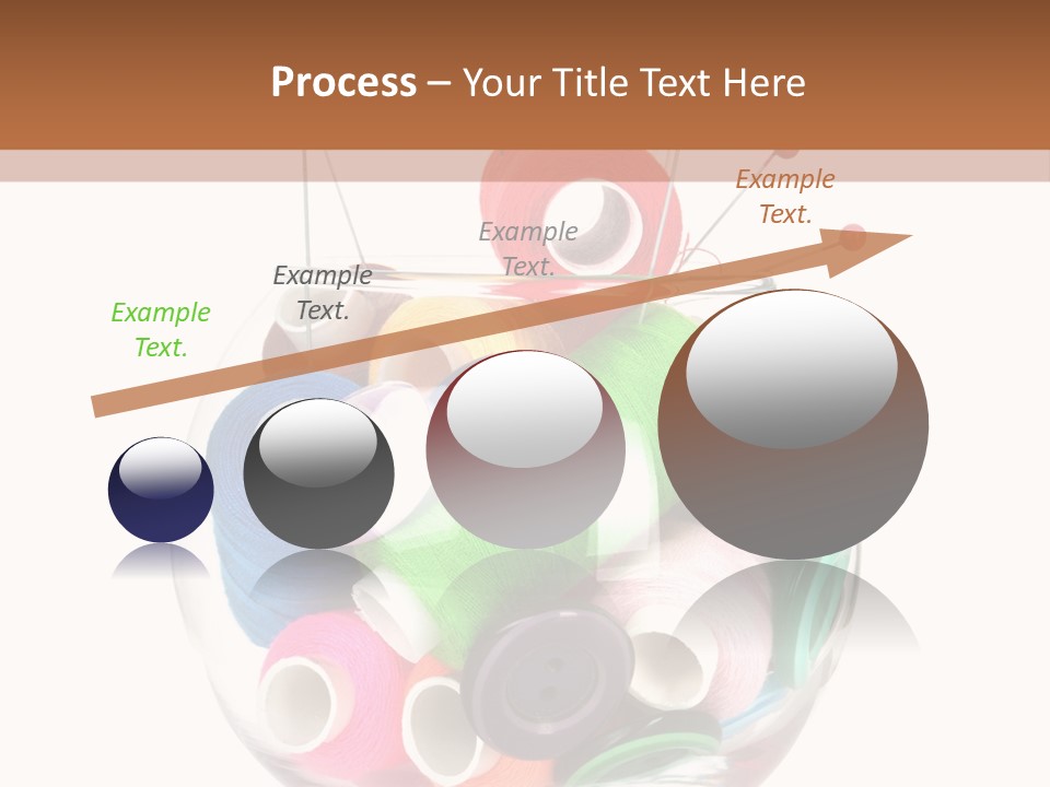 Blue Color Seamstress PowerPoint Template