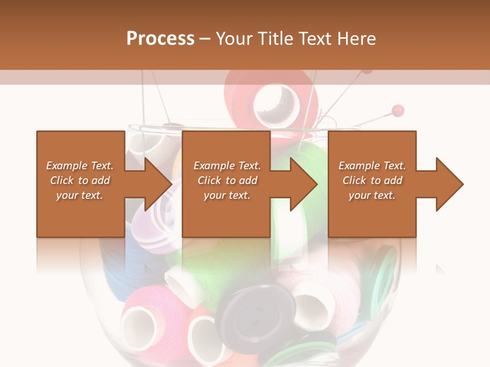 Blue Color Seamstress PowerPoint Template