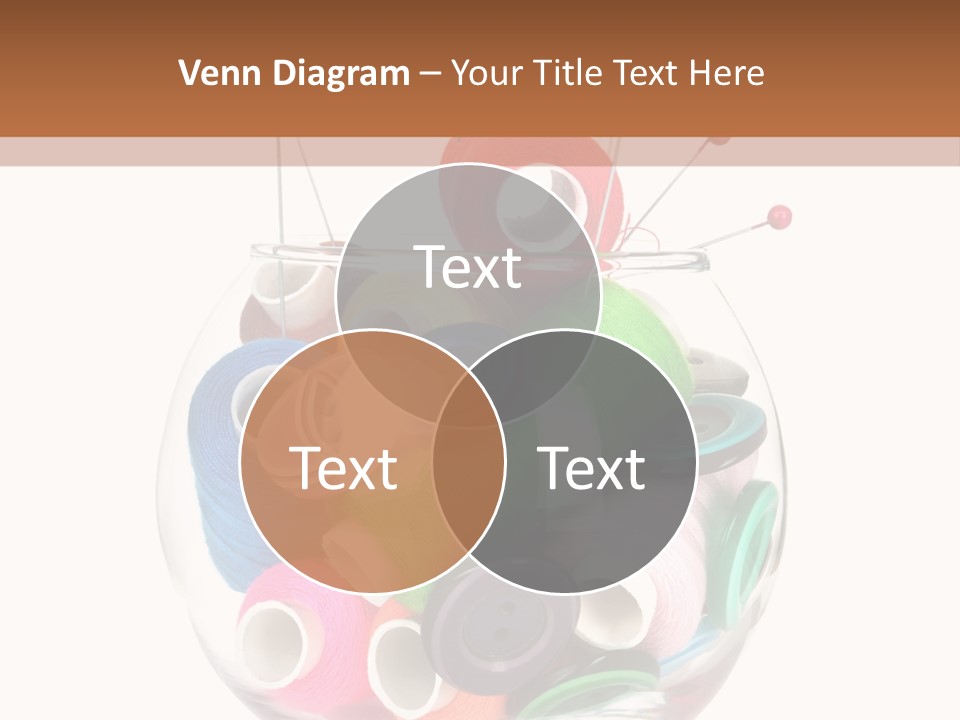 Blue Color Seamstress PowerPoint Template