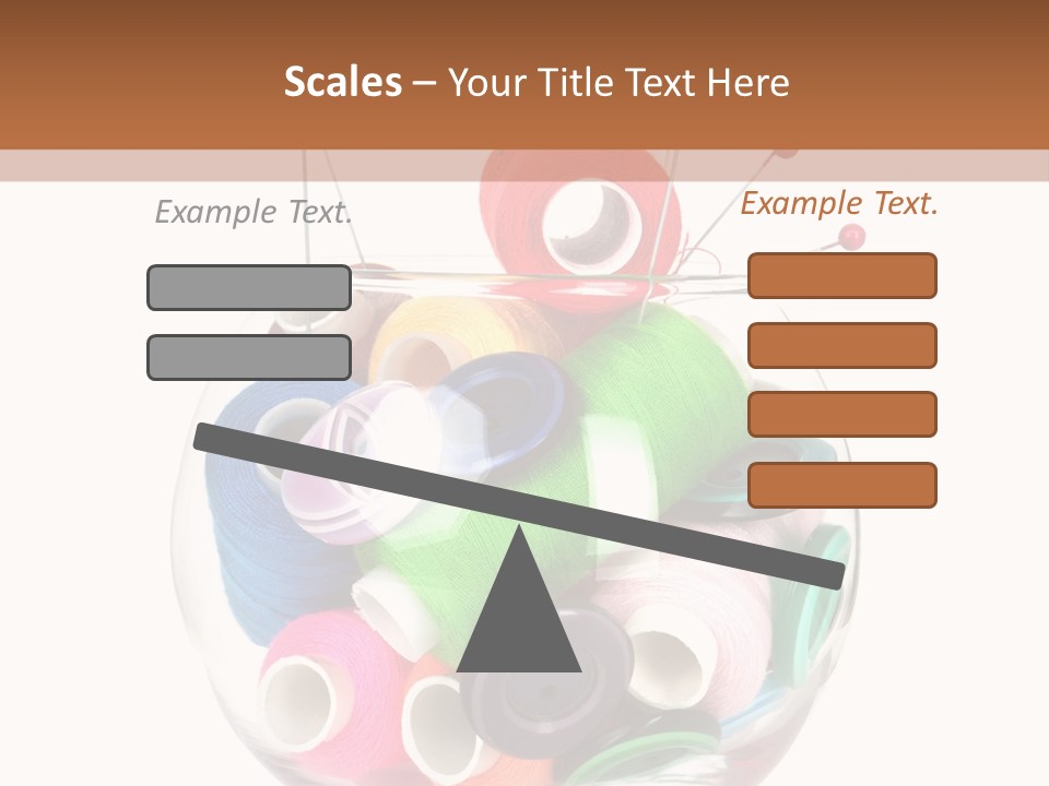 Blue Color Seamstress PowerPoint Template