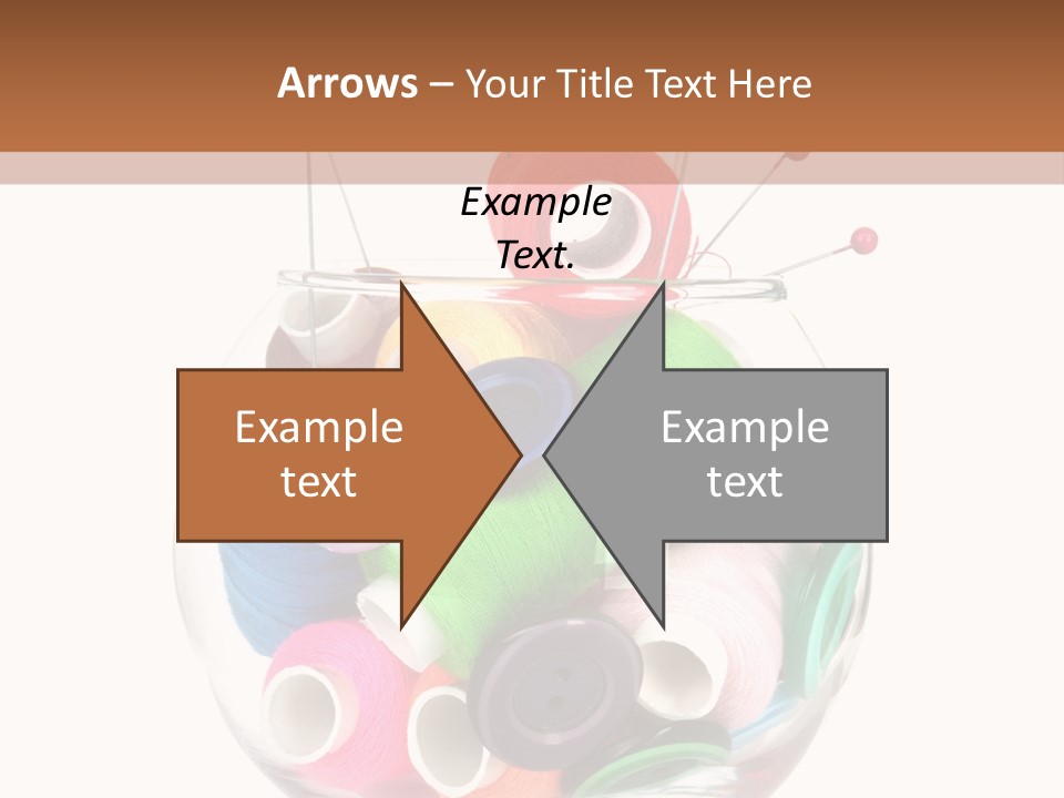 Blue Color Seamstress PowerPoint Template