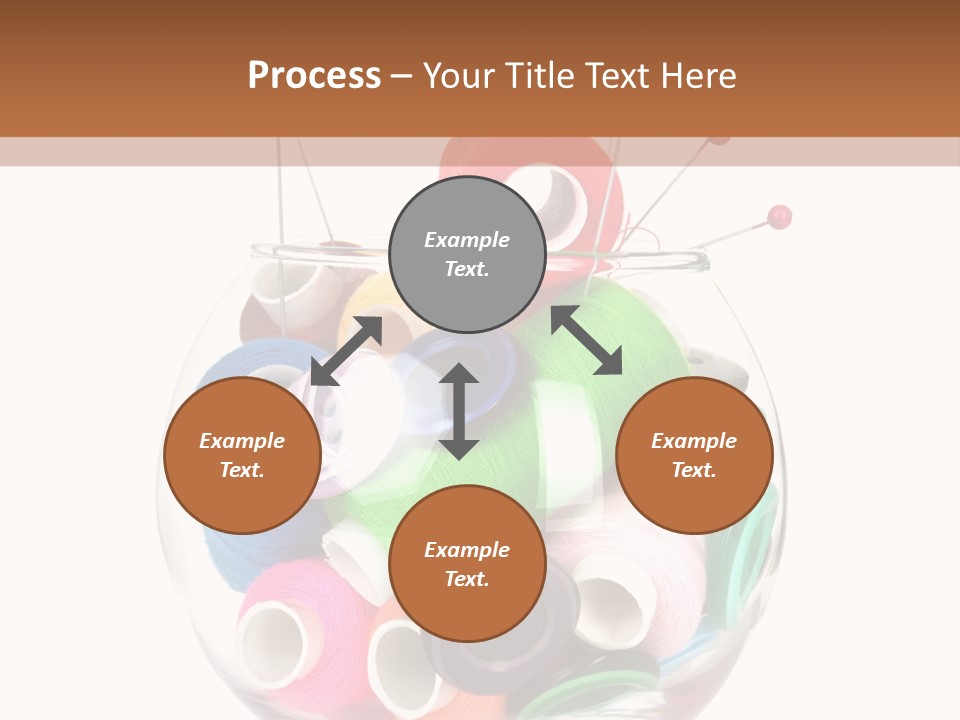 Blue Color Seamstress PowerPoint Template