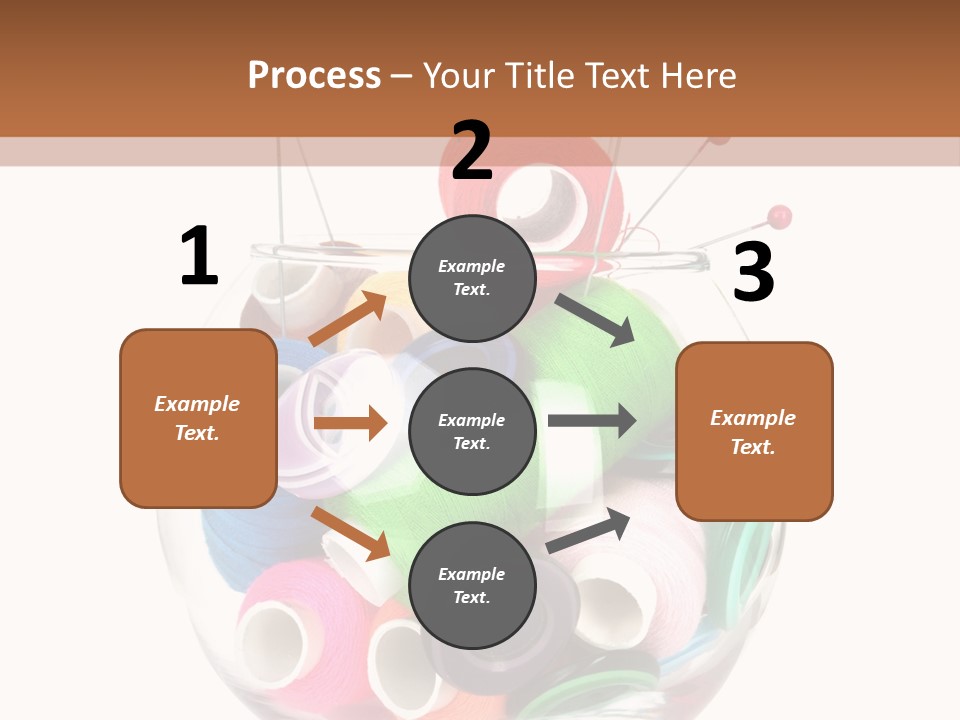 Blue Color Seamstress PowerPoint Template