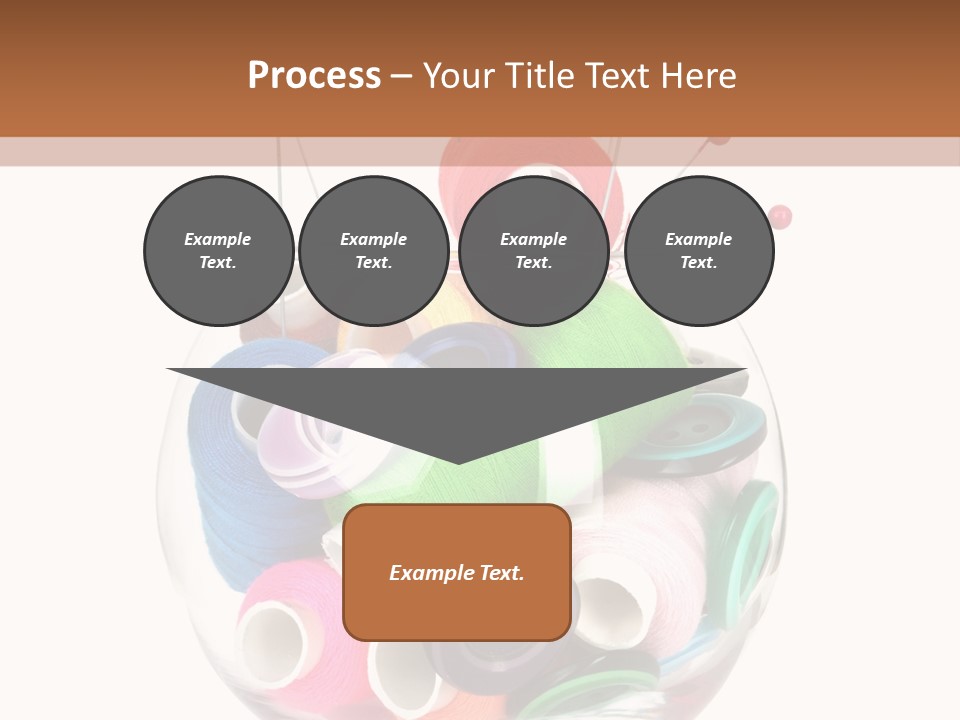 Blue Color Seamstress PowerPoint Template