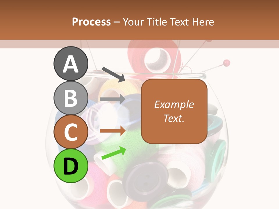Blue Color Seamstress PowerPoint Template