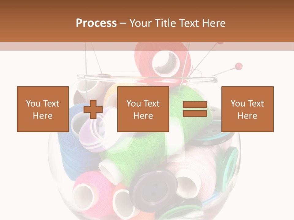 Blue Color Seamstress PowerPoint Template