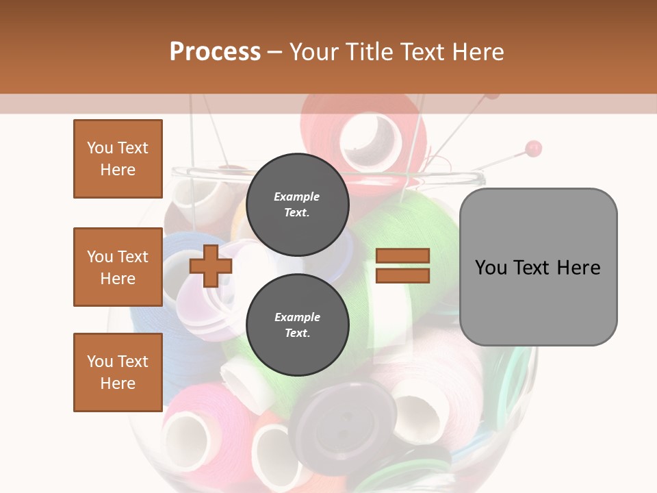 Blue Color Seamstress PowerPoint Template