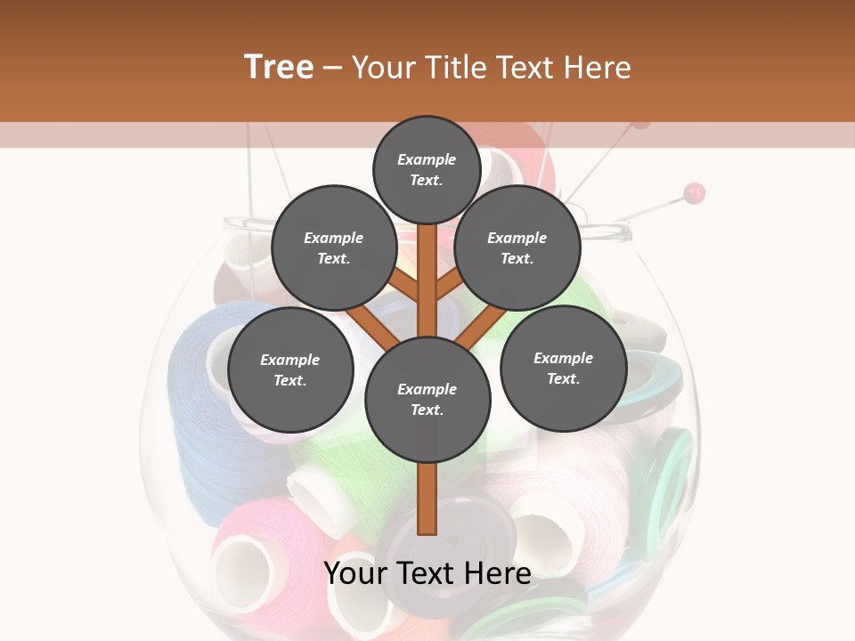 Blue Color Seamstress PowerPoint Template