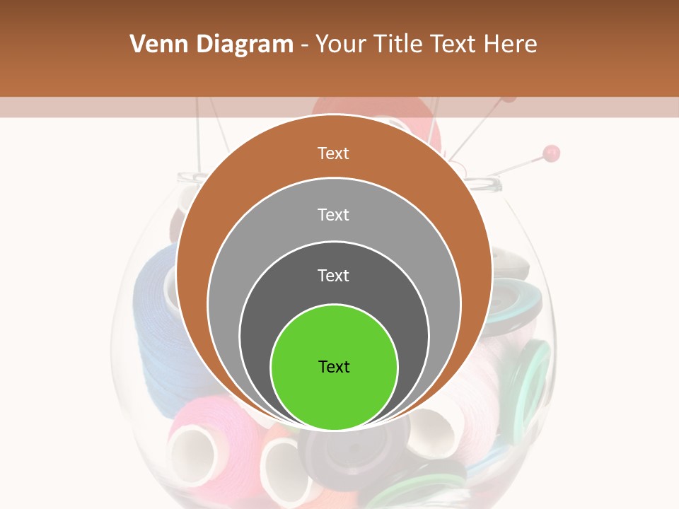 Blue Color Seamstress PowerPoint Template