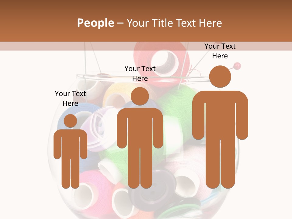 Blue Color Seamstress PowerPoint Template