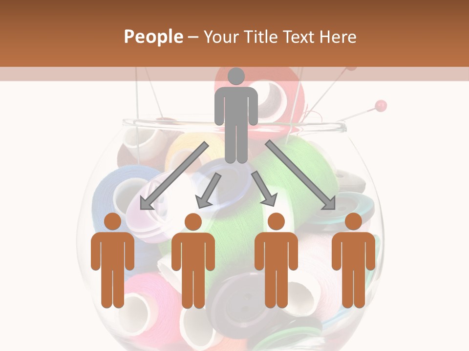 Blue Color Seamstress PowerPoint Template