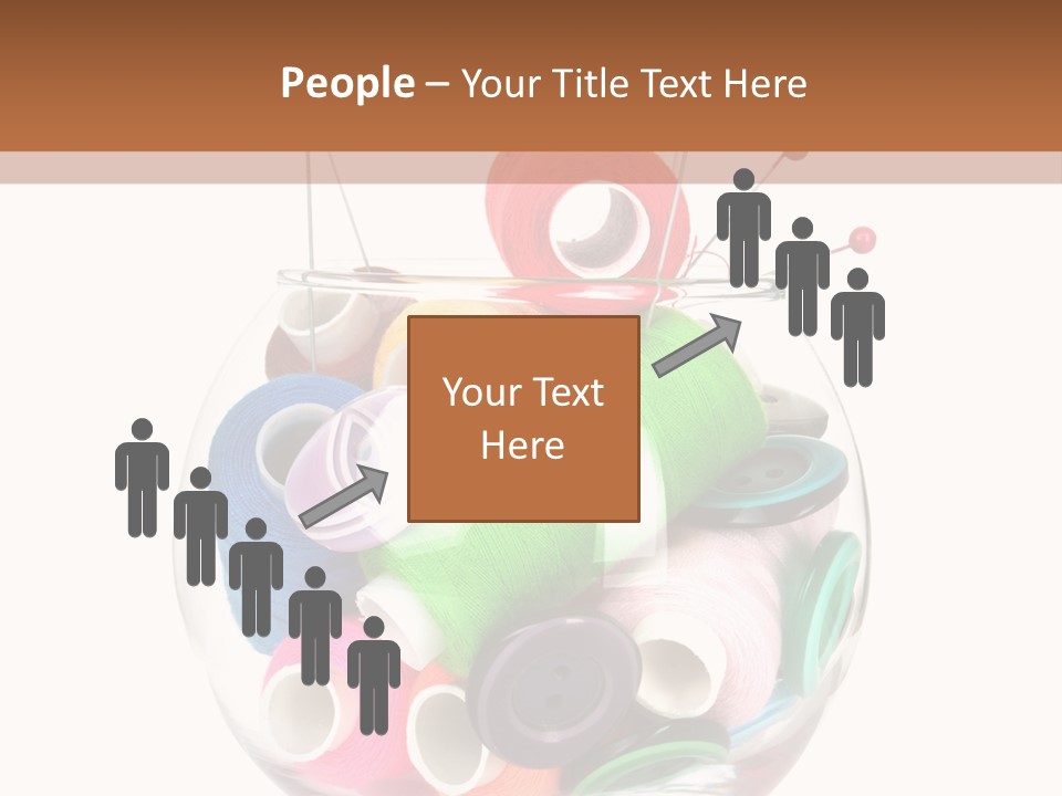 Blue Color Seamstress PowerPoint Template