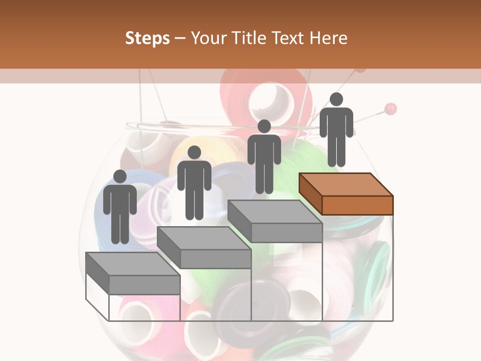 Blue Color Seamstress PowerPoint Template
