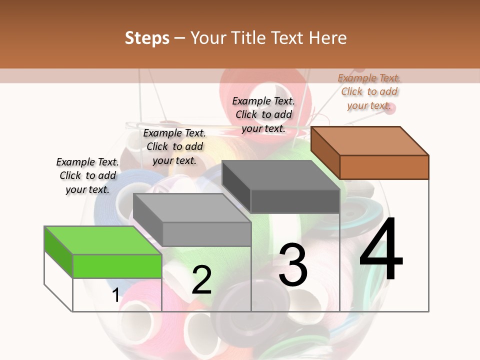 Blue Color Seamstress PowerPoint Template