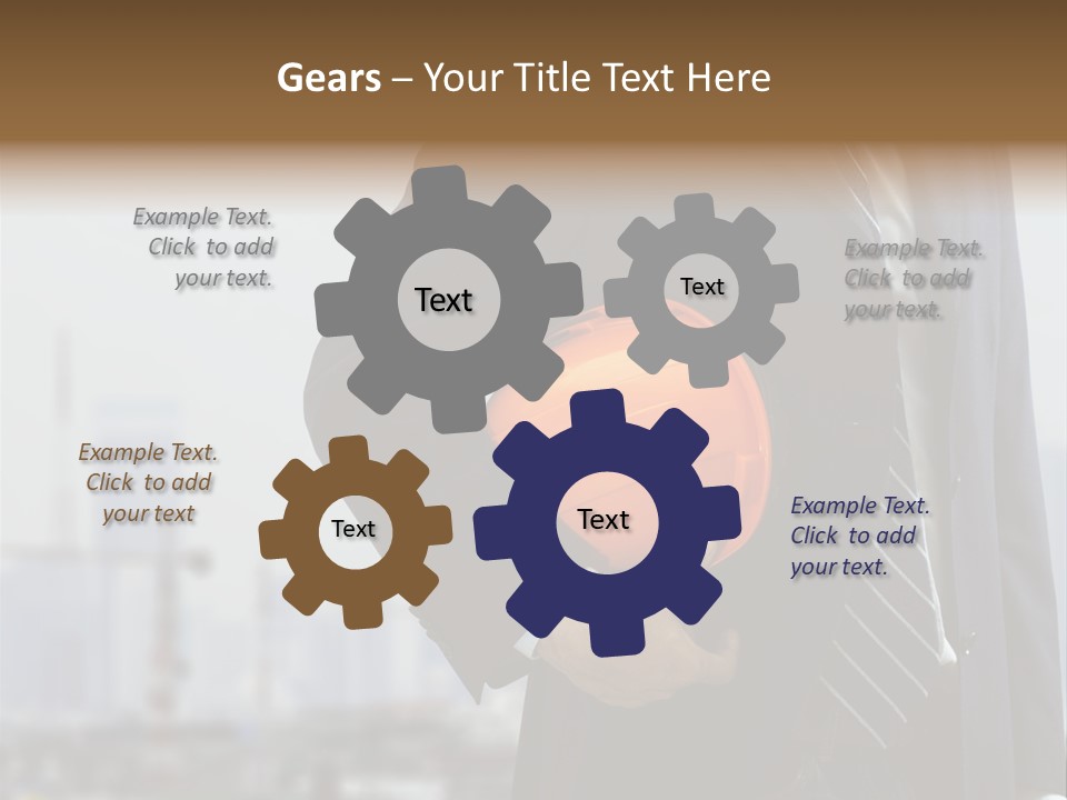 Oil White Development PowerPoint Template