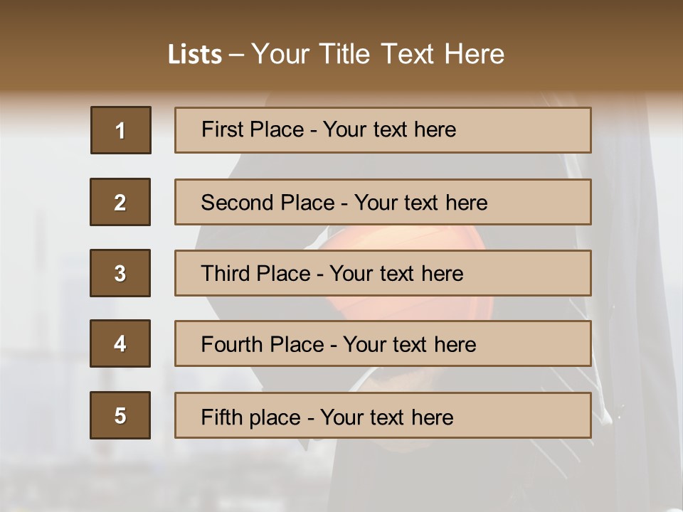 Oil White Development PowerPoint Template