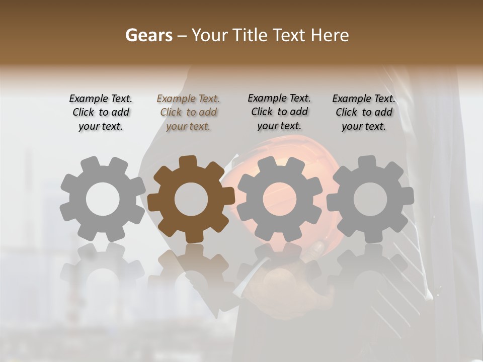 Oil White Development PowerPoint Template