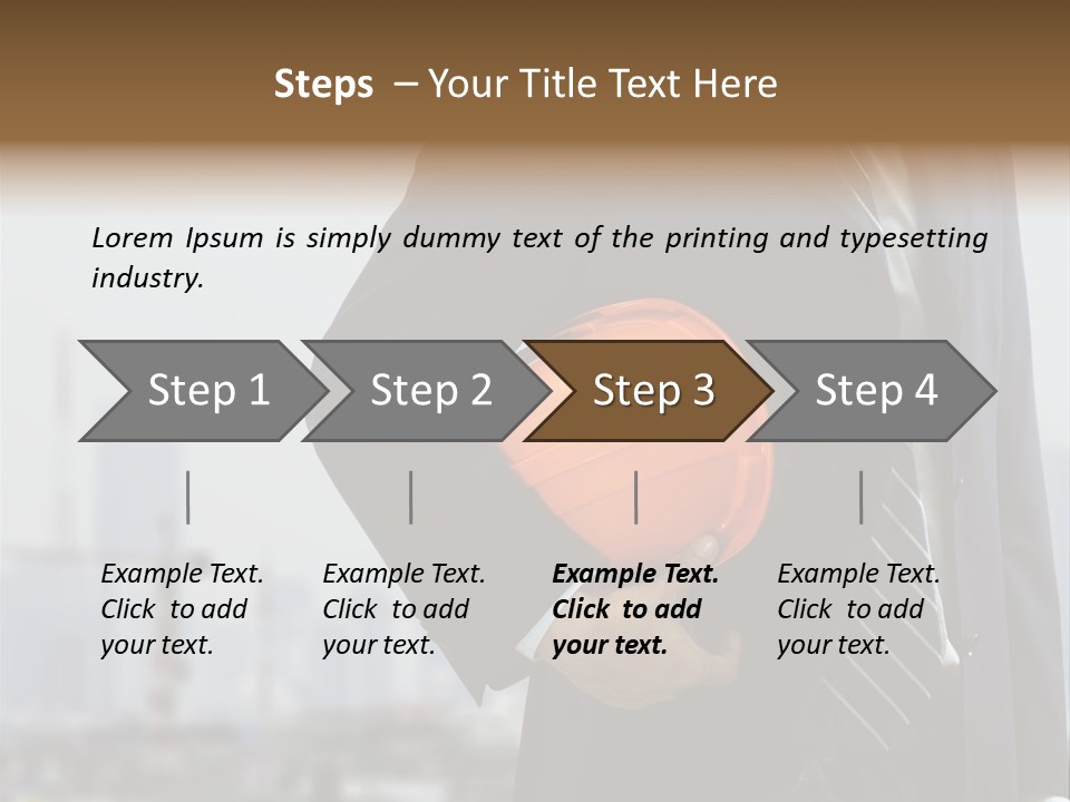 Oil White Development PowerPoint Template