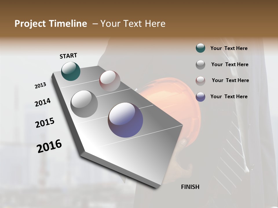 Oil White Development PowerPoint Template