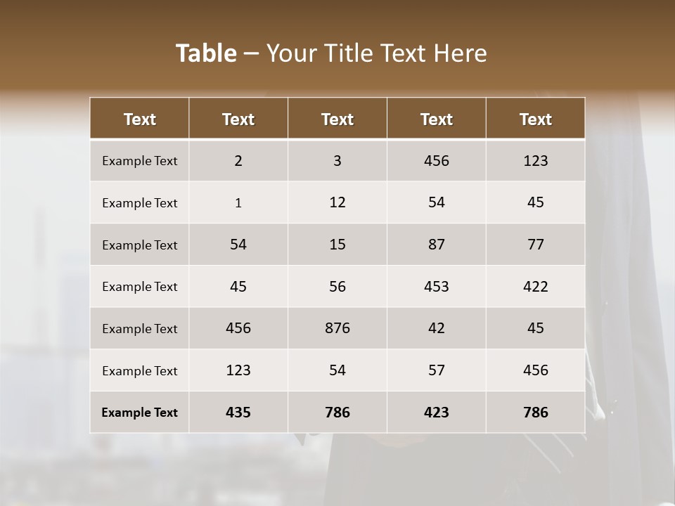 Oil White Development PowerPoint Template