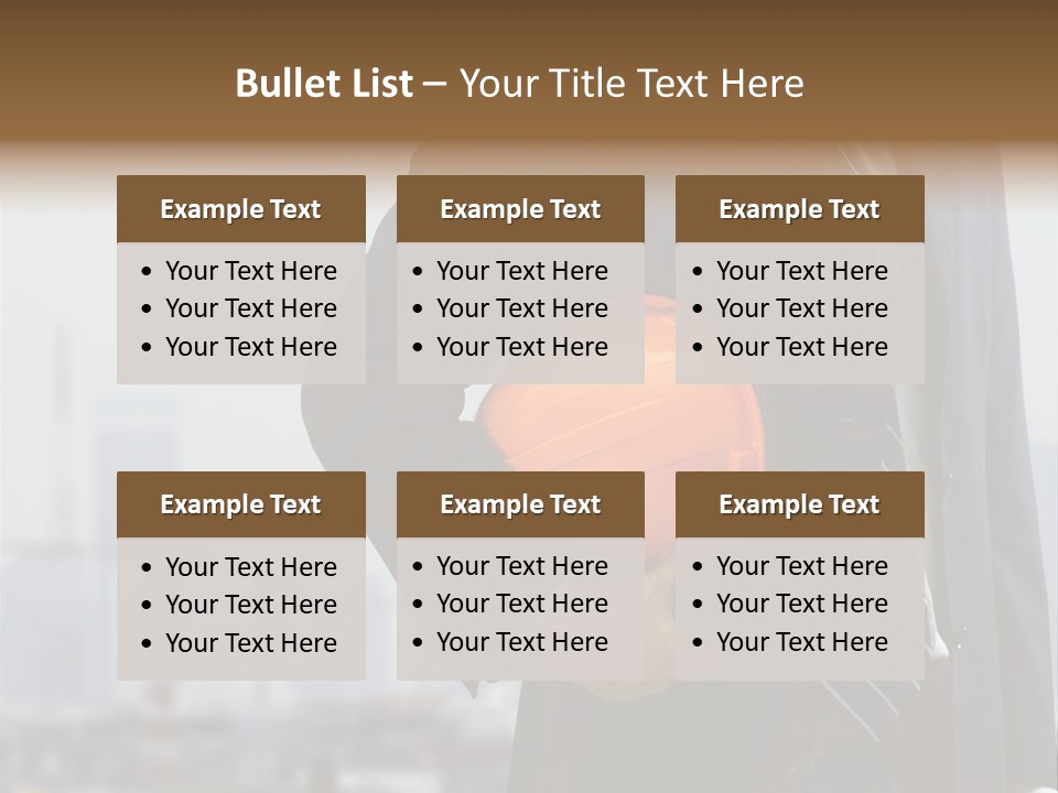 Oil White Development PowerPoint Template