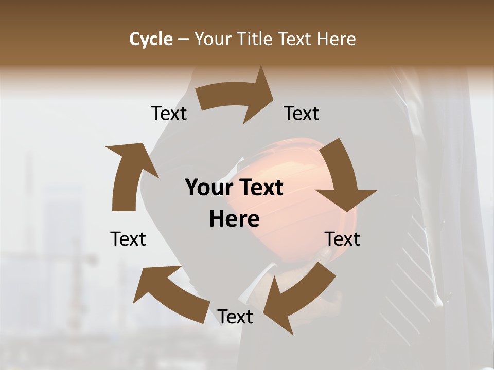 Oil White Development PowerPoint Template