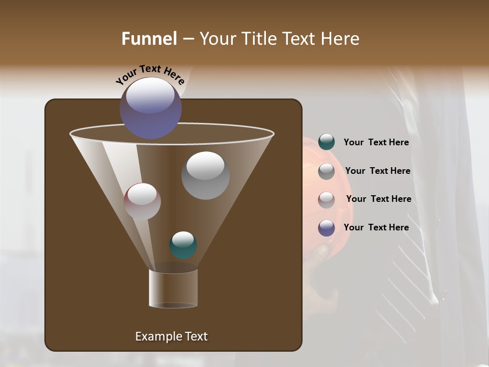Oil White Development PowerPoint Template