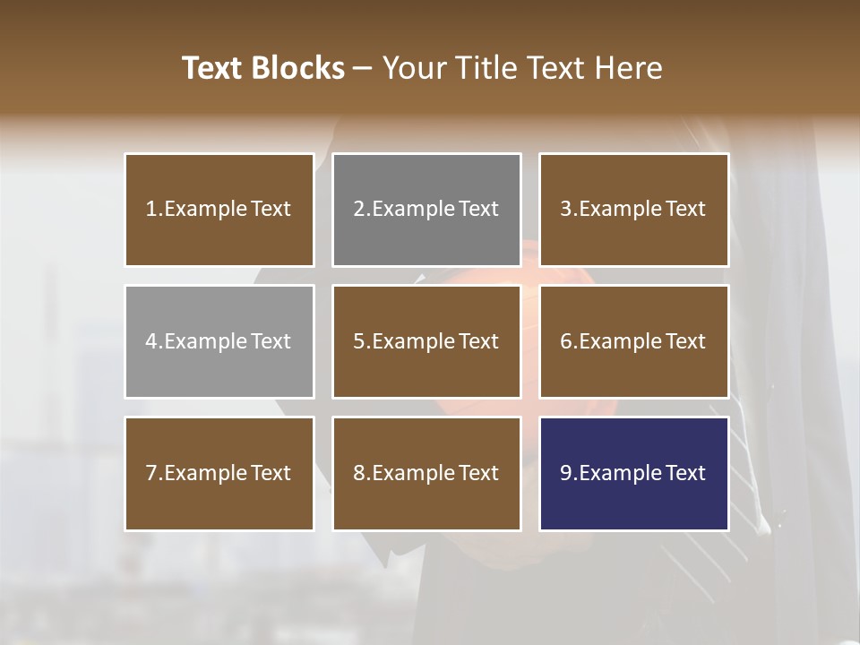Oil White Development PowerPoint Template