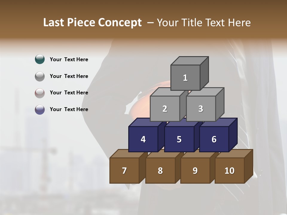 Oil White Development PowerPoint Template