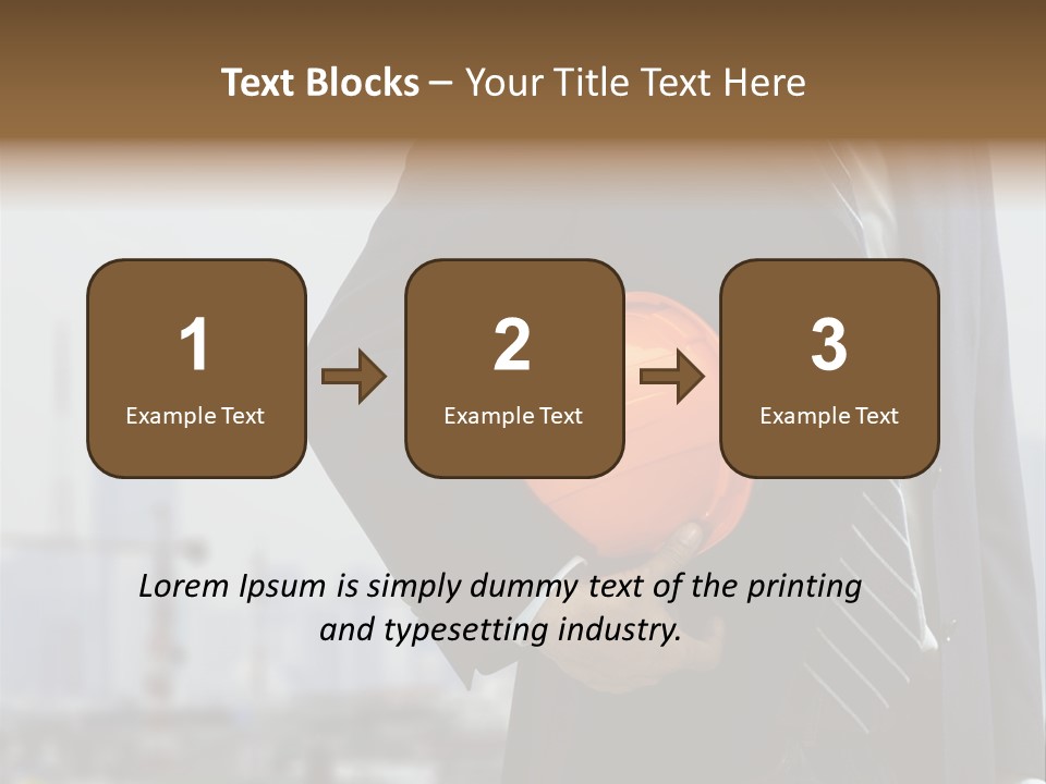 Oil White Development PowerPoint Template
