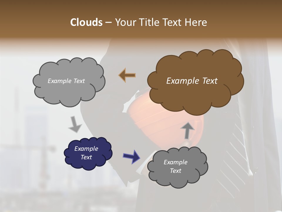 Oil White Development PowerPoint Template
