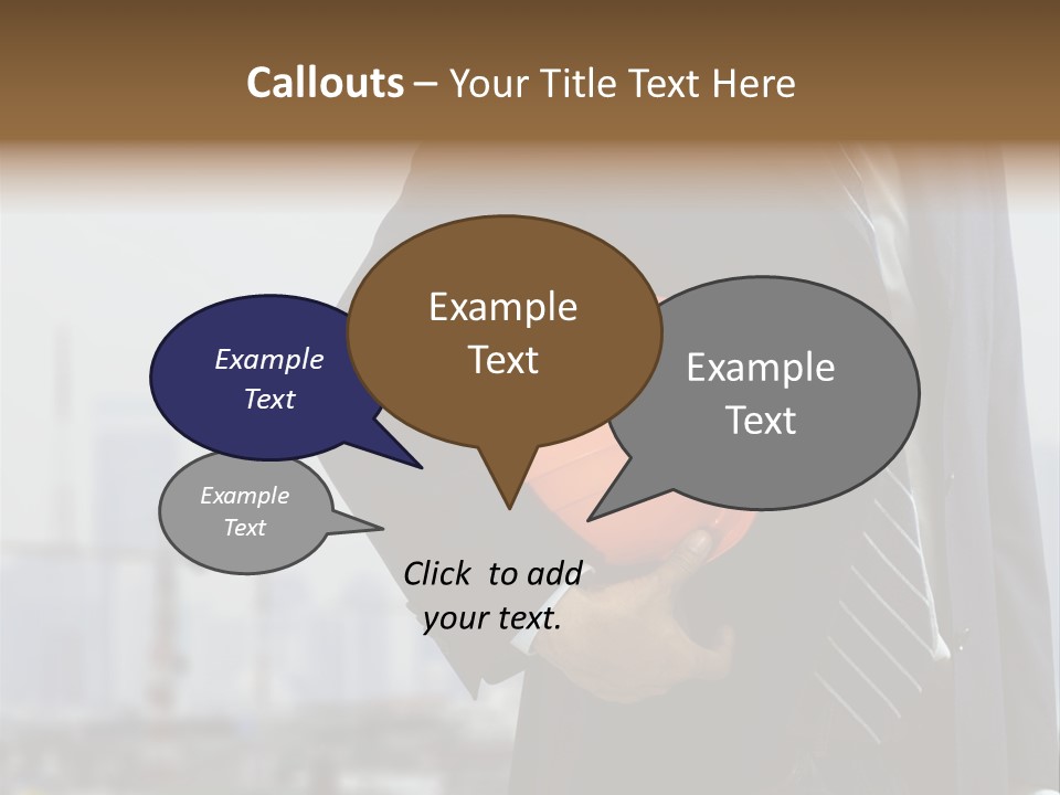 Oil White Development PowerPoint Template