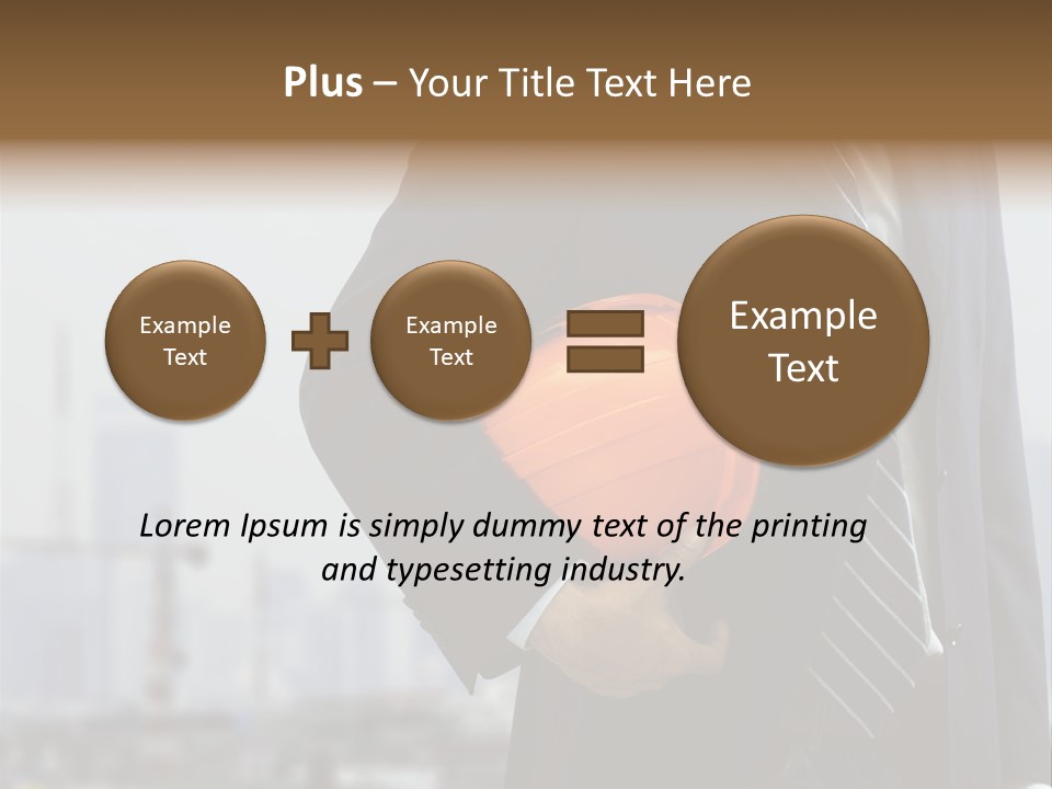 Oil White Development PowerPoint Template