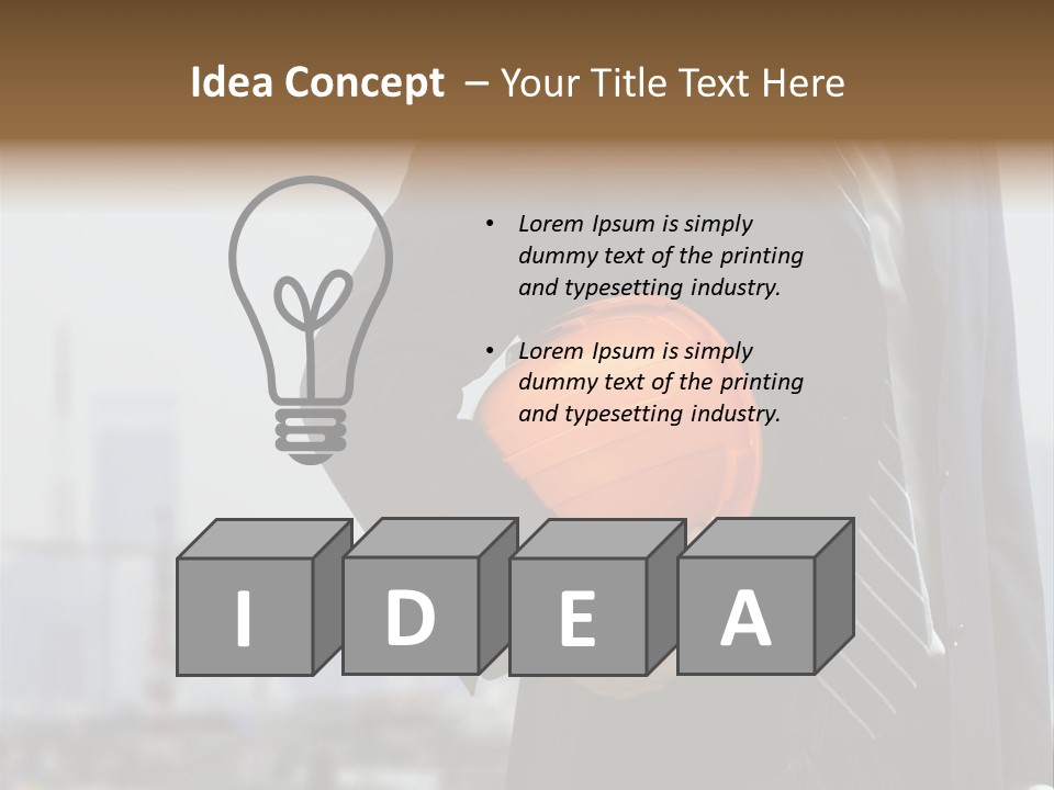 Oil White Development PowerPoint Template