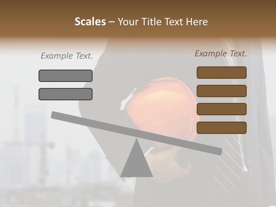 Oil White Development PowerPoint Template