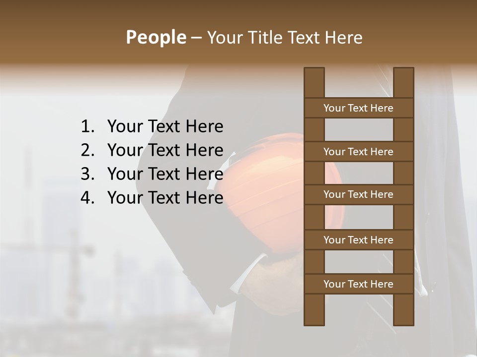 Oil White Development PowerPoint Template