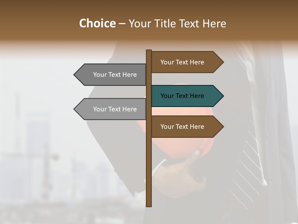 Oil White Development PowerPoint Template