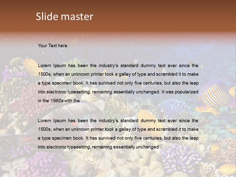 Polynesia Maldives Coral PowerPoint Template