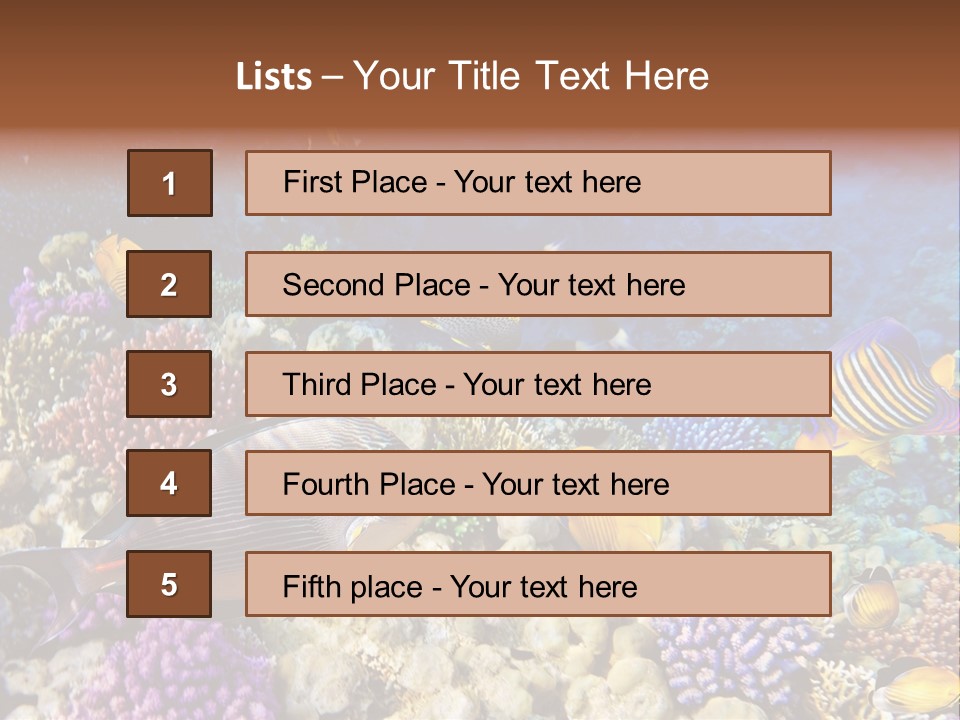 Polynesia Maldives Coral PowerPoint Template